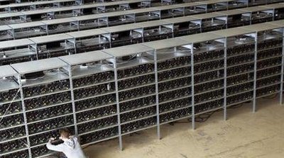 Large-scale cryptocurrency mining farm powered by renewable energy sources